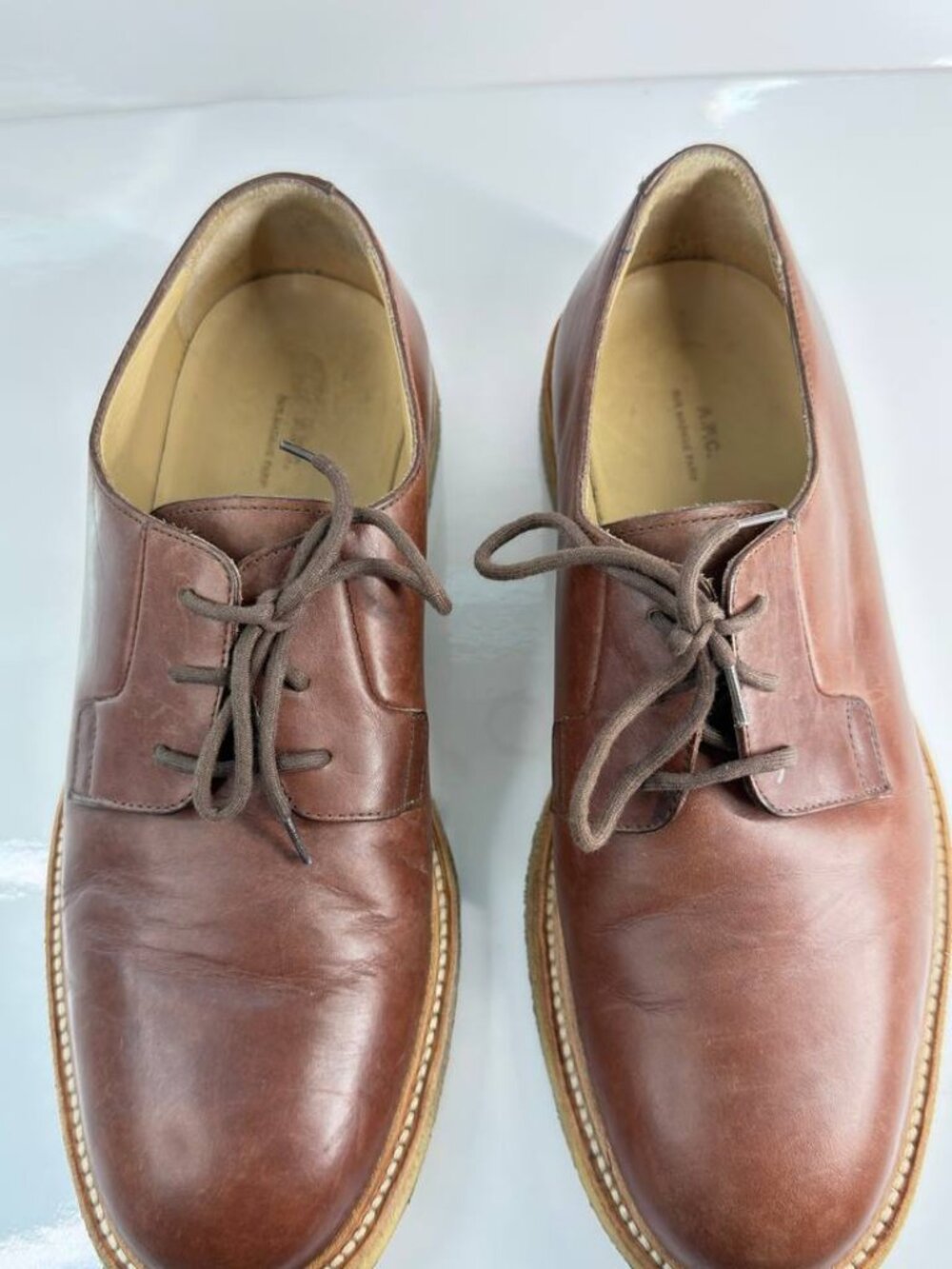 A.P.C. Rue Madame Paris Leather Derby Shoes – Men’s US 7.5 (EU 40) - Picture 10 of 16